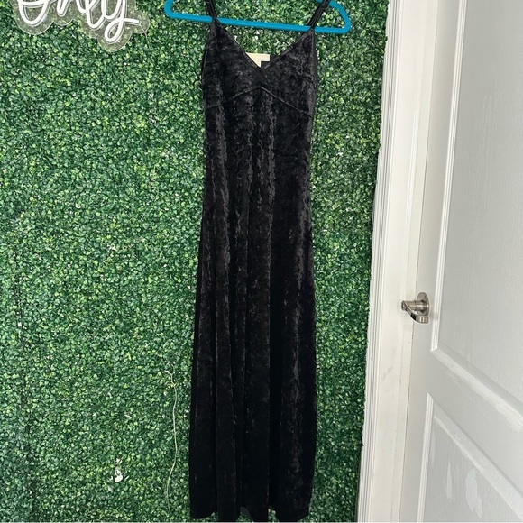 MICHAEL Michael Kors Crushed Velvet Slip Maxi Dress Size Xs - Picture 3 of 13